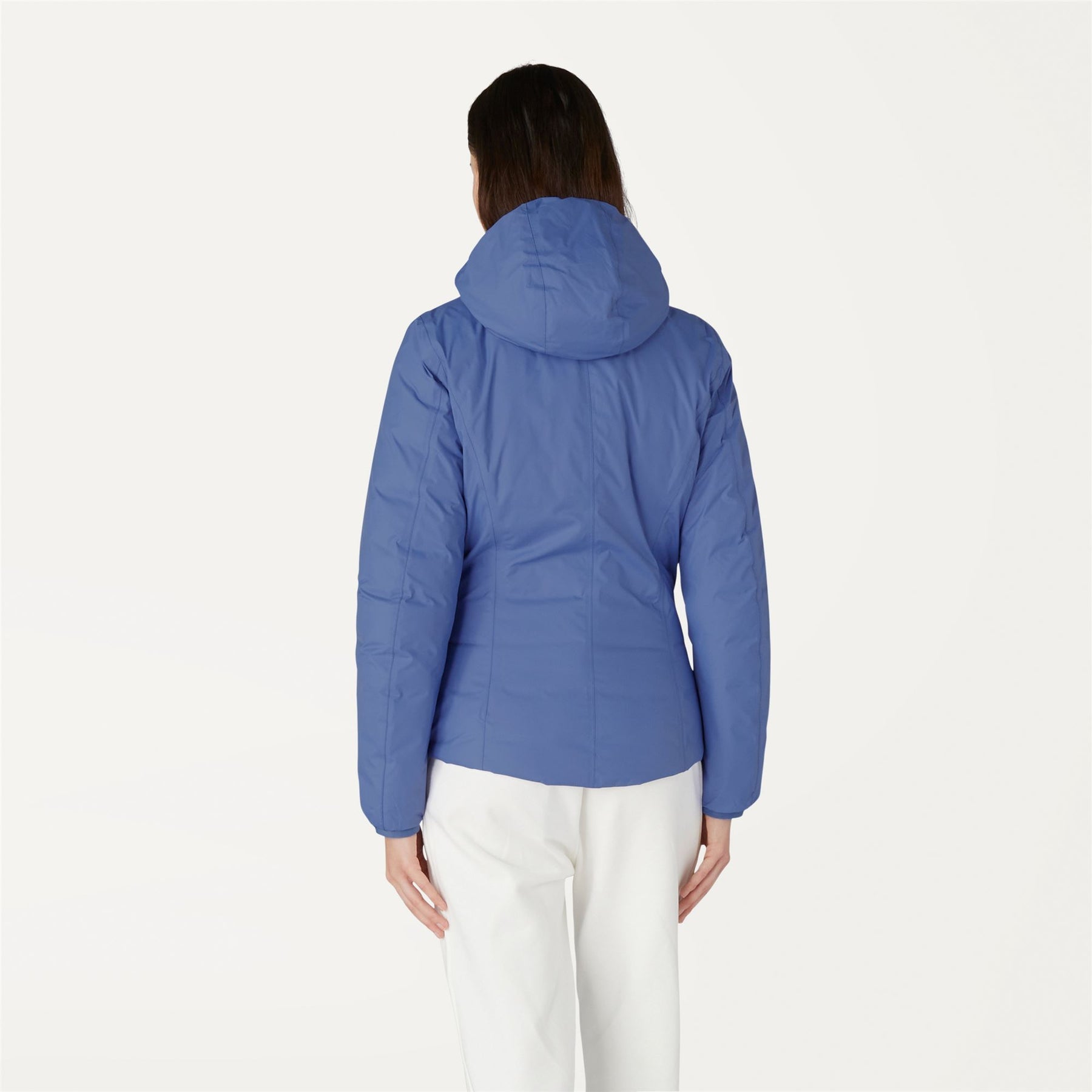 Lily Thermo Plus Reversible Hooded Slim Fit Jacket Azure Dk - White