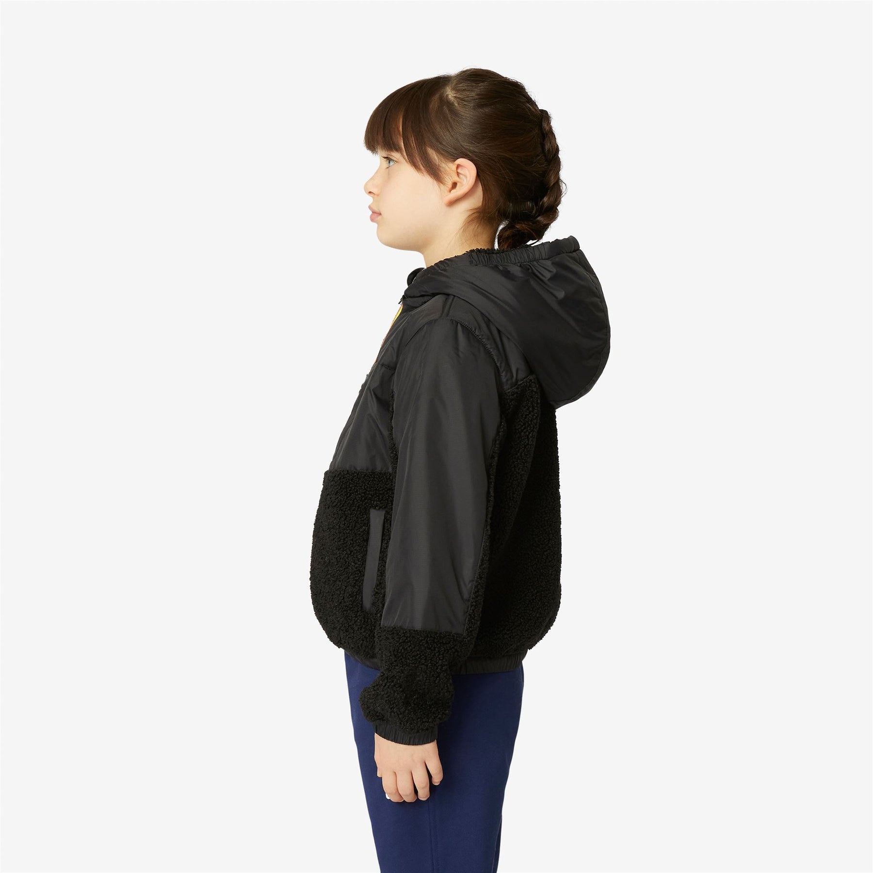 Neige Orsetto - Kids Fleece Top in Black