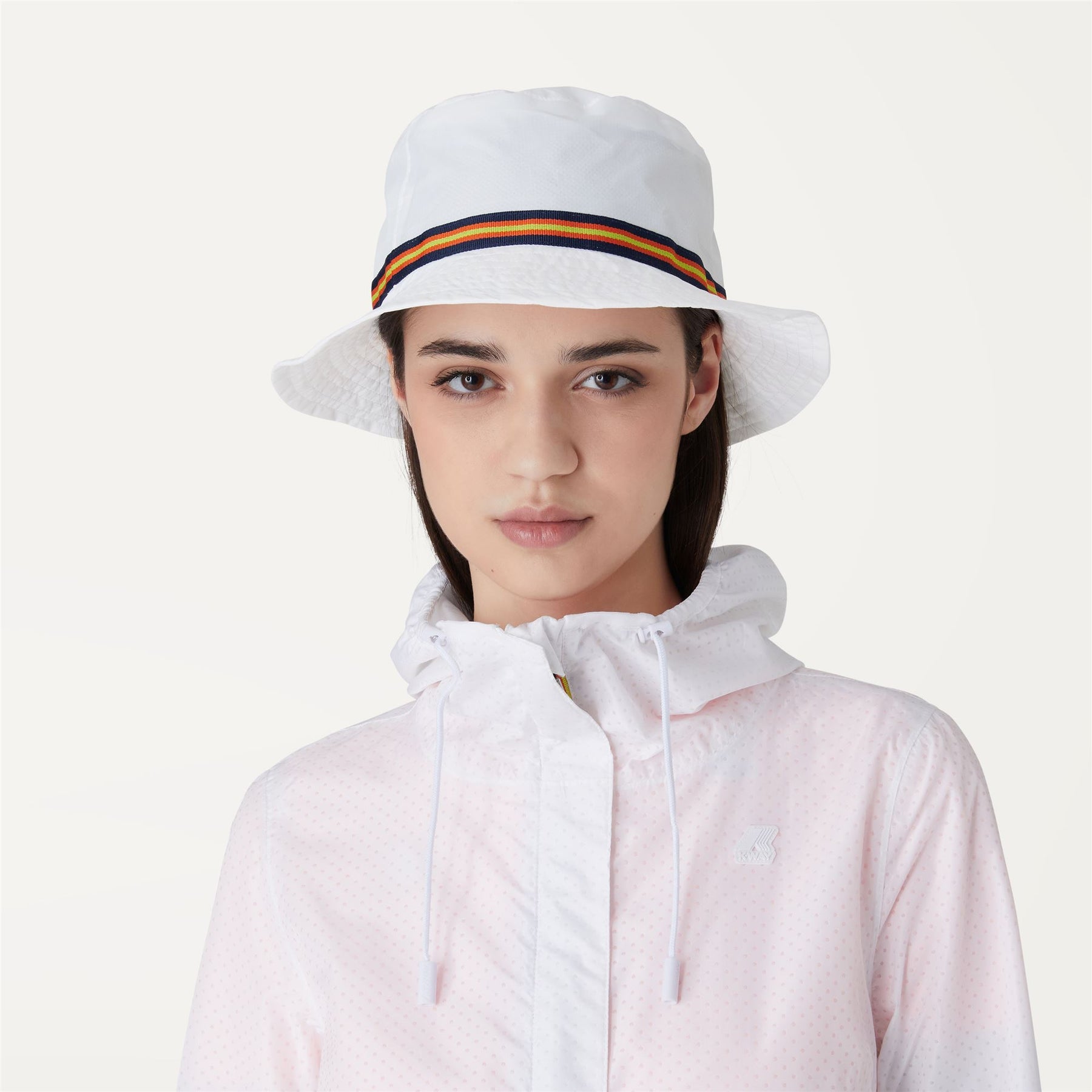 K-Way Pascal Tape White Packable Ripstop Hat