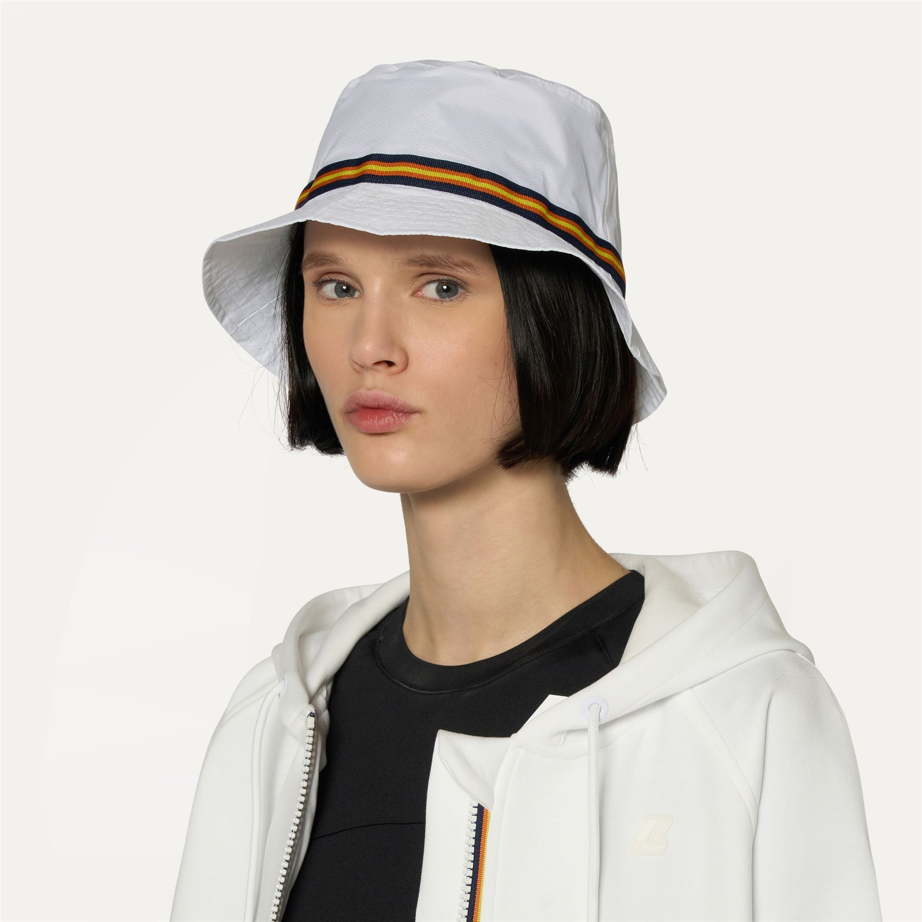 Pascal Tape - Packable Ripstop Hat in White